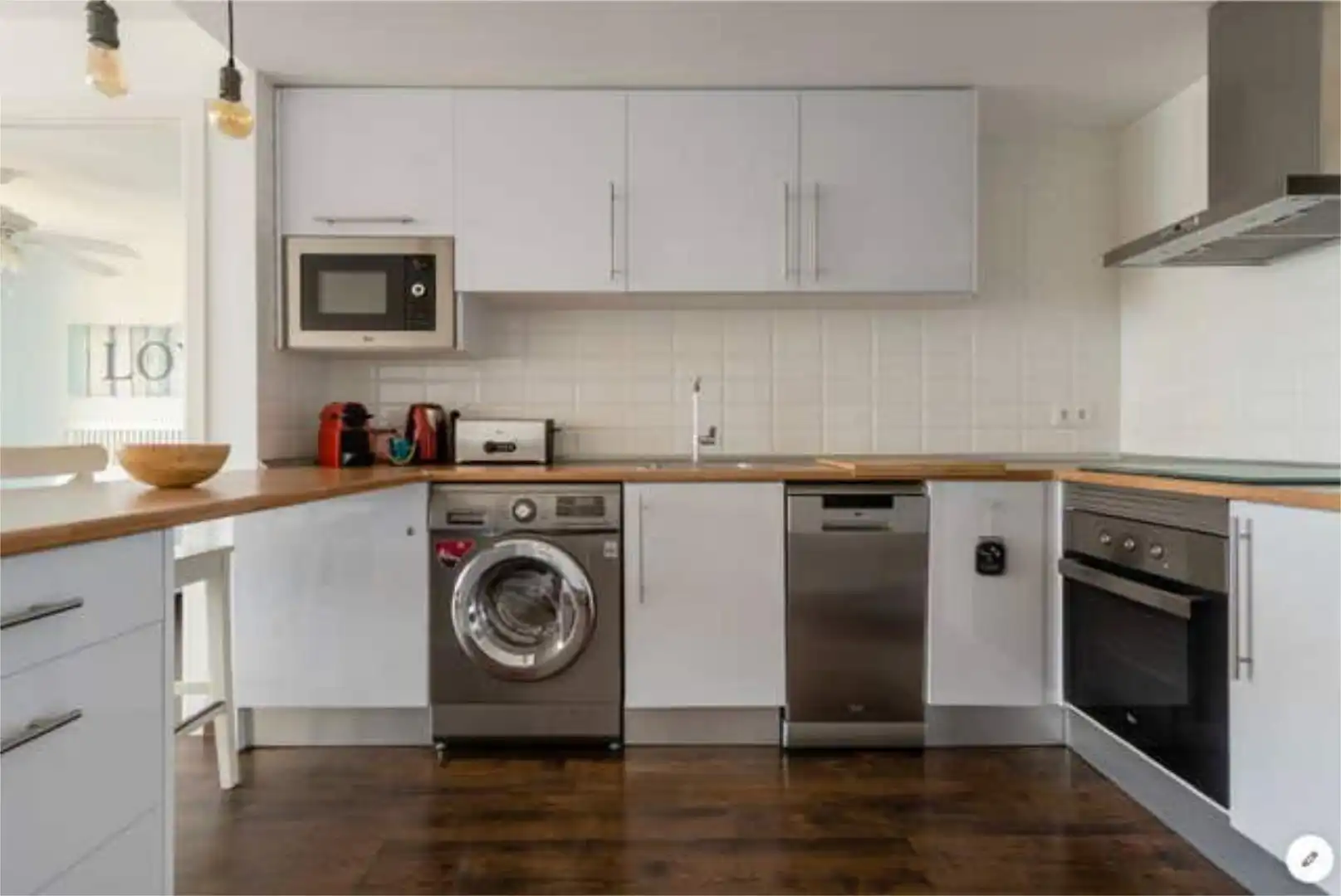 Apartament de lloguer a Albufereta Cuina de Apartament de lloguer en Alicante / Alacant amb Piscina i Moblat