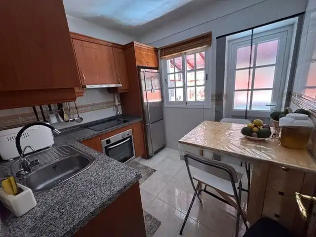 Küche von Einfamilien-Reihenhaus zum Verkauf in El Sauzal mit Parkett, Terrasse und Balkon