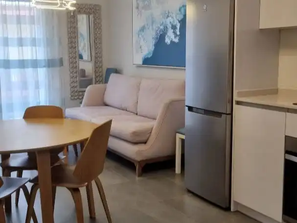 Wohnzimmer von Wohnungen zum Verkauf in Fuengirola mit Klimaanlage und Balkon