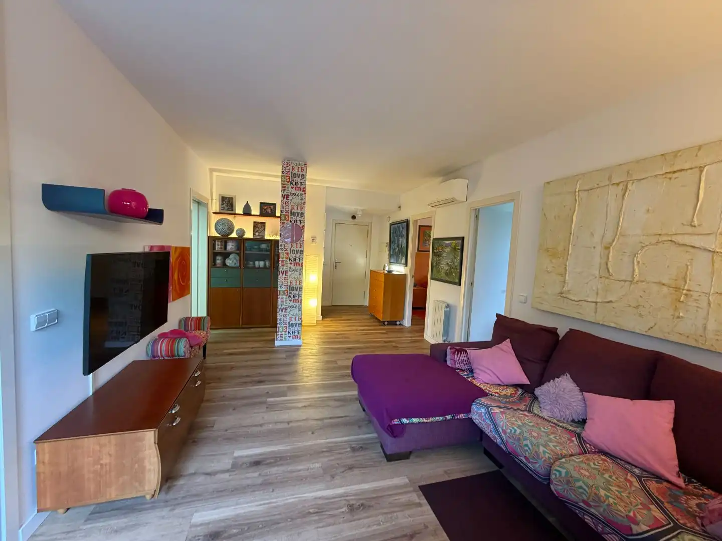 Wohnung zum Verkauf in Carrer Antón Agullana, 14, Montilivi Wohnzimmer von Wohnung zum Verkauf in Girona Capital mit Klimaanlage