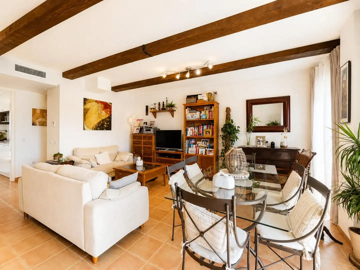 Sala de estar de Ático en venta en Alicante / Alacant con Aire acondicionado, Terraza y Piscina