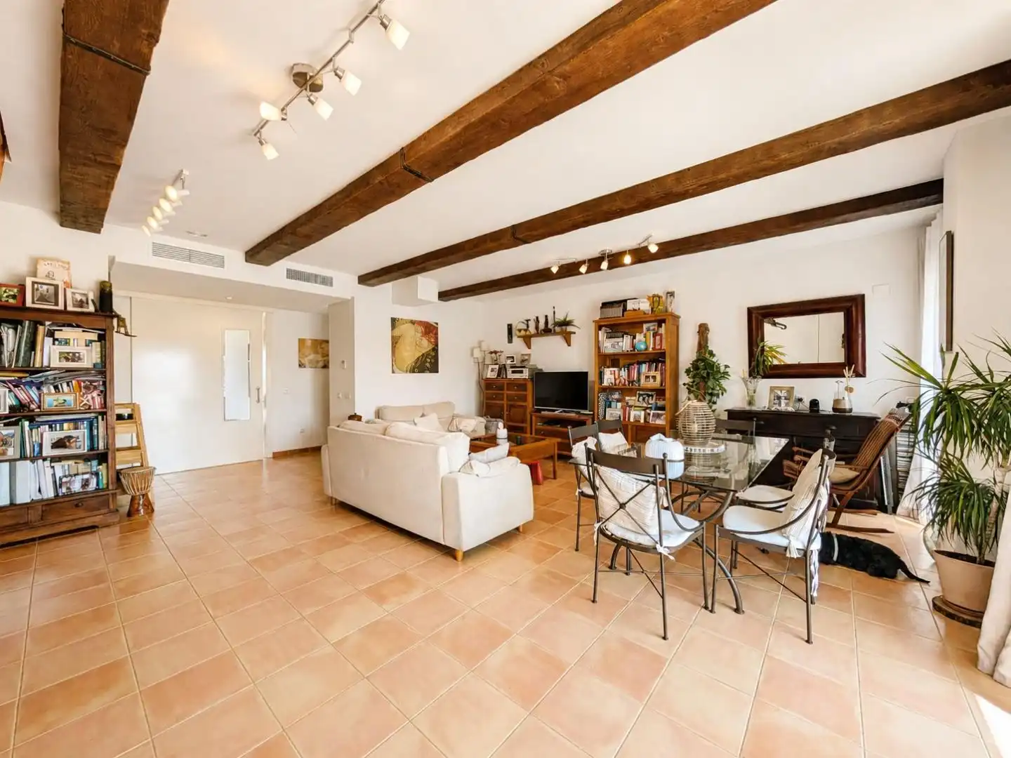 Sala de estar de Ático en venta en Alicante / Alacant con Aire acondicionado, Terraza y Piscina