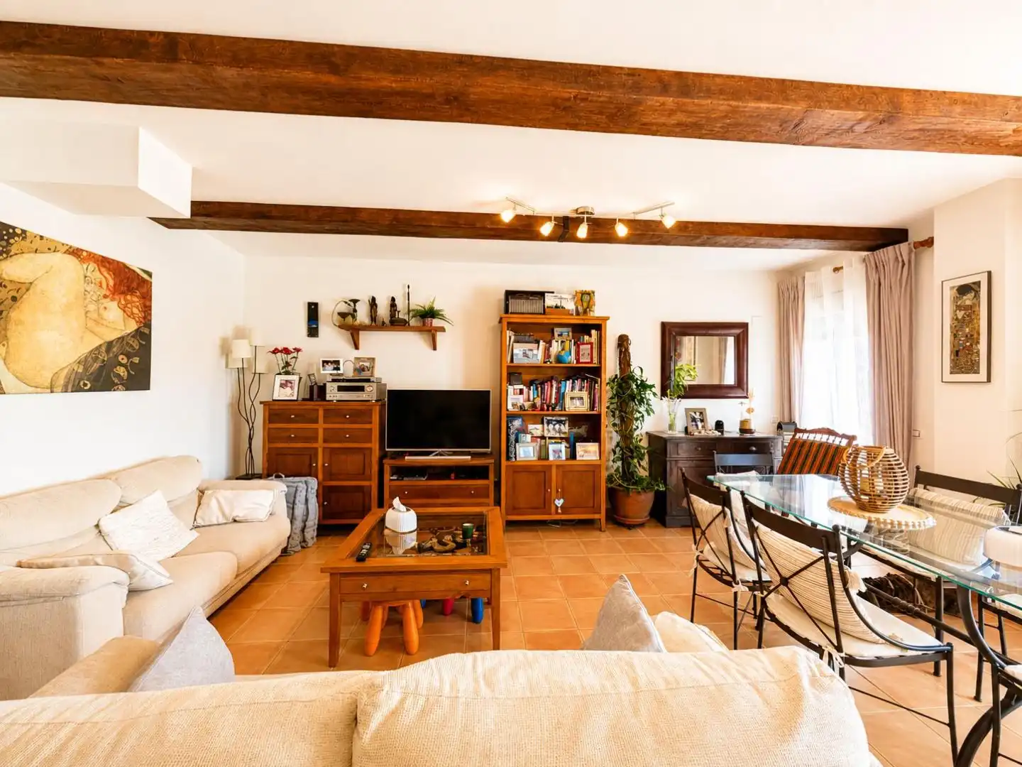 Sala de estar de Ático en venta en Alicante / Alacant con Aire acondicionado, Terraza y Piscina