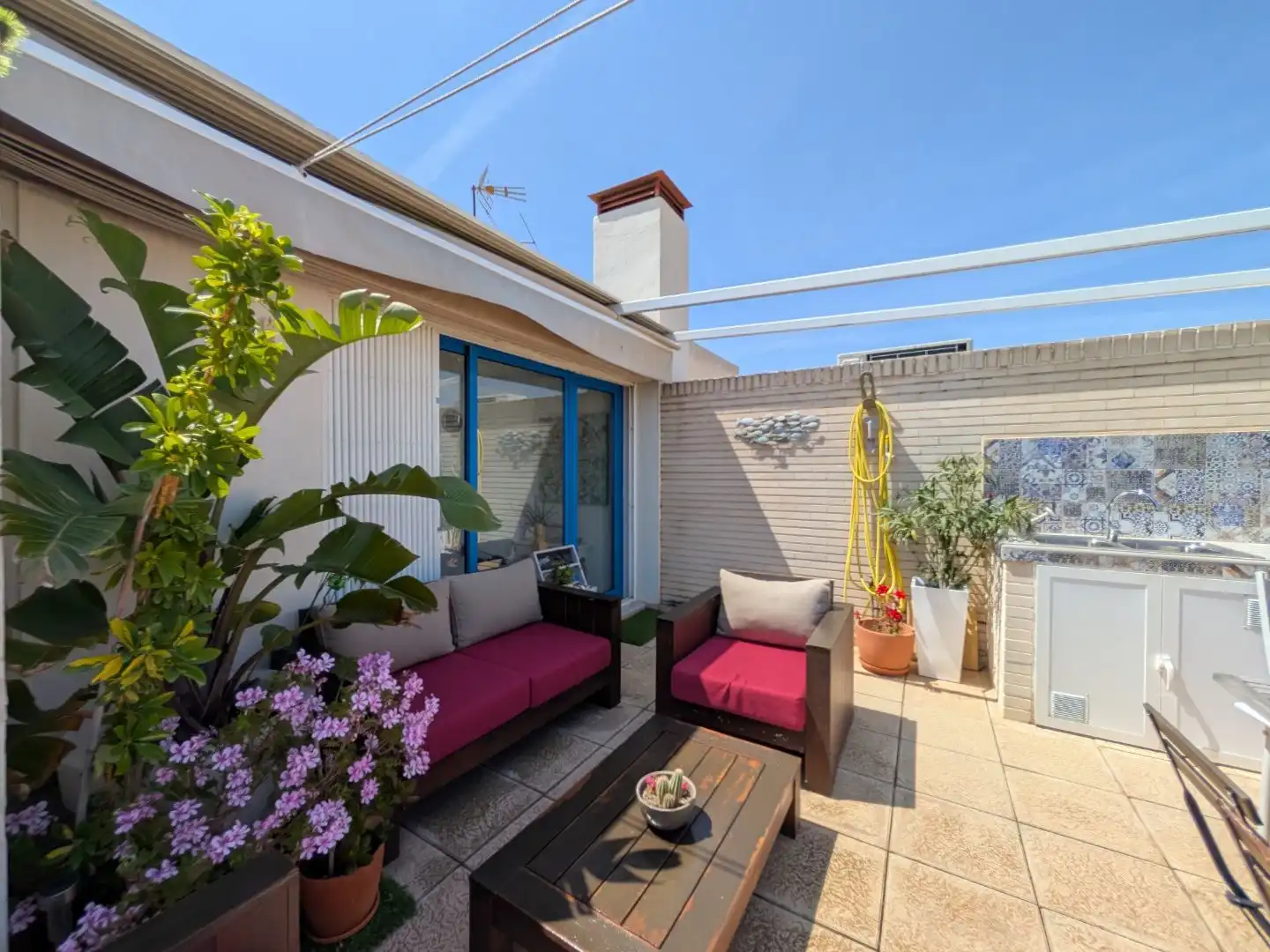 Terraza de Ático en venta en Alicante / Alacant con Aire acondicionado, Terraza y Piscina