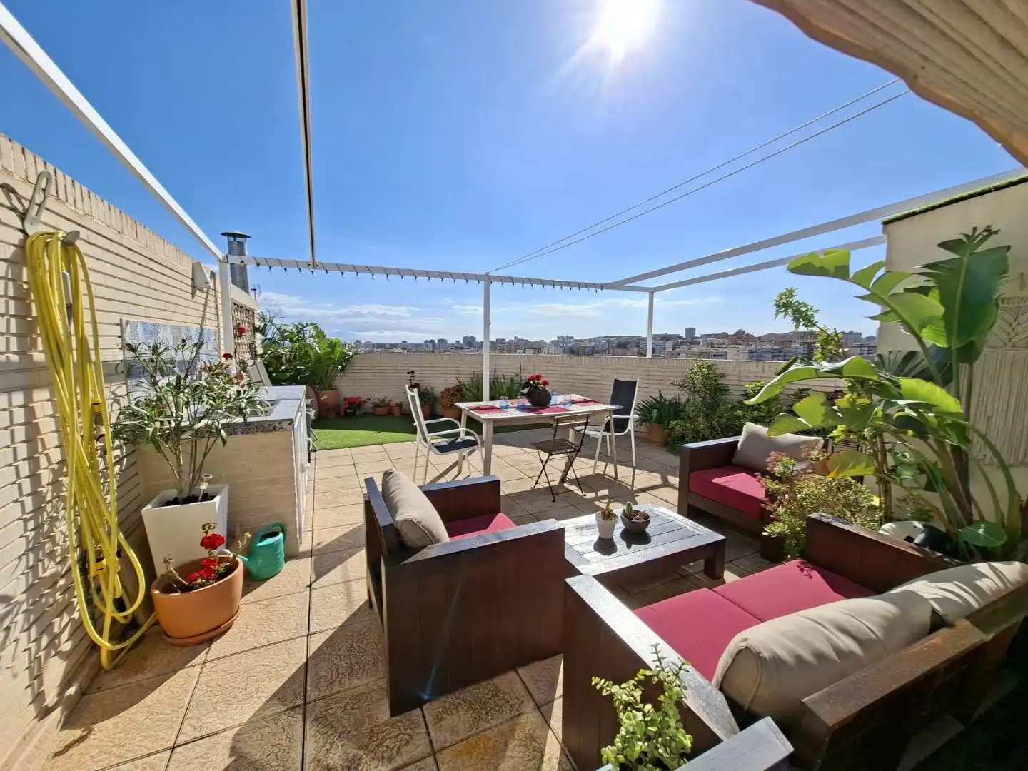 Terraza de Ático en venta en Alicante / Alacant con Aire acondicionado, Terraza y Piscina