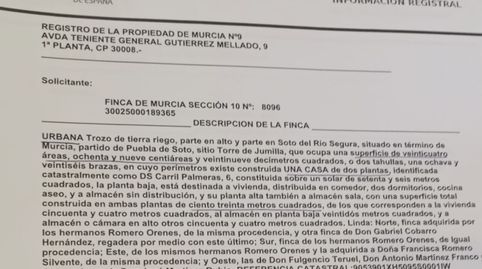 Foto 3 de Finca rústica en venda a Diseminado Carril Isidoros, 27, Aljucer, Murcia Capital