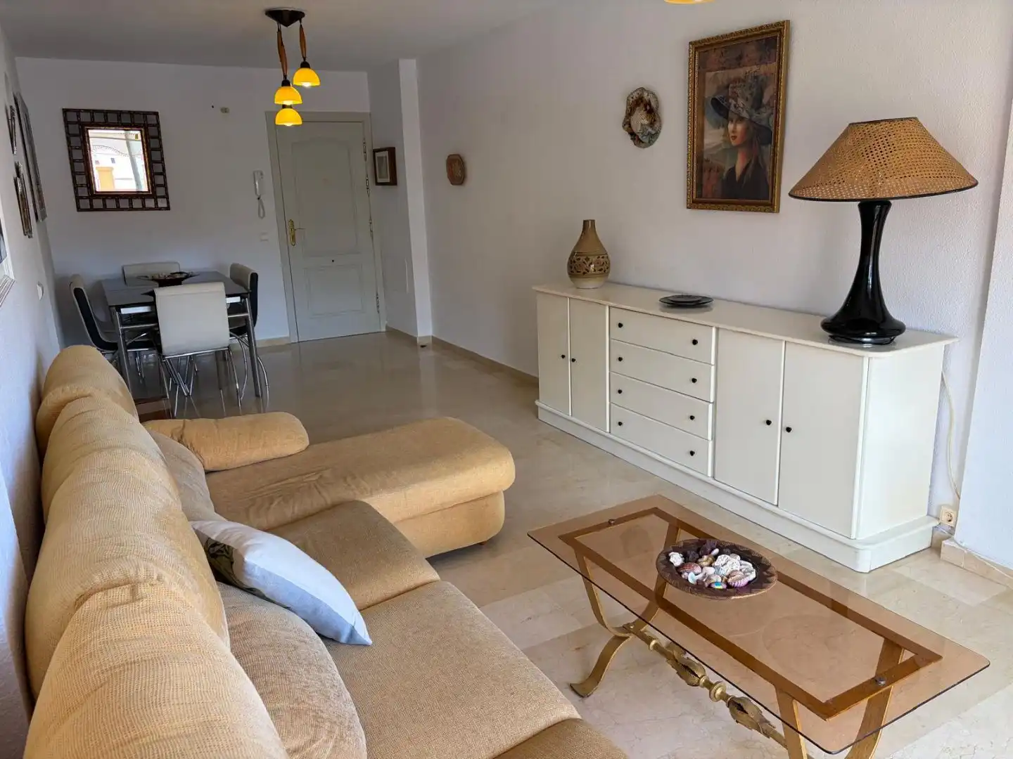 Flat for rent in Calle Ancla, 3, Zona Centro Comercial Torrequebrada Living room of Flat for rent in Benalmádena with Air Conditioner, Terrace and Swimming Pool