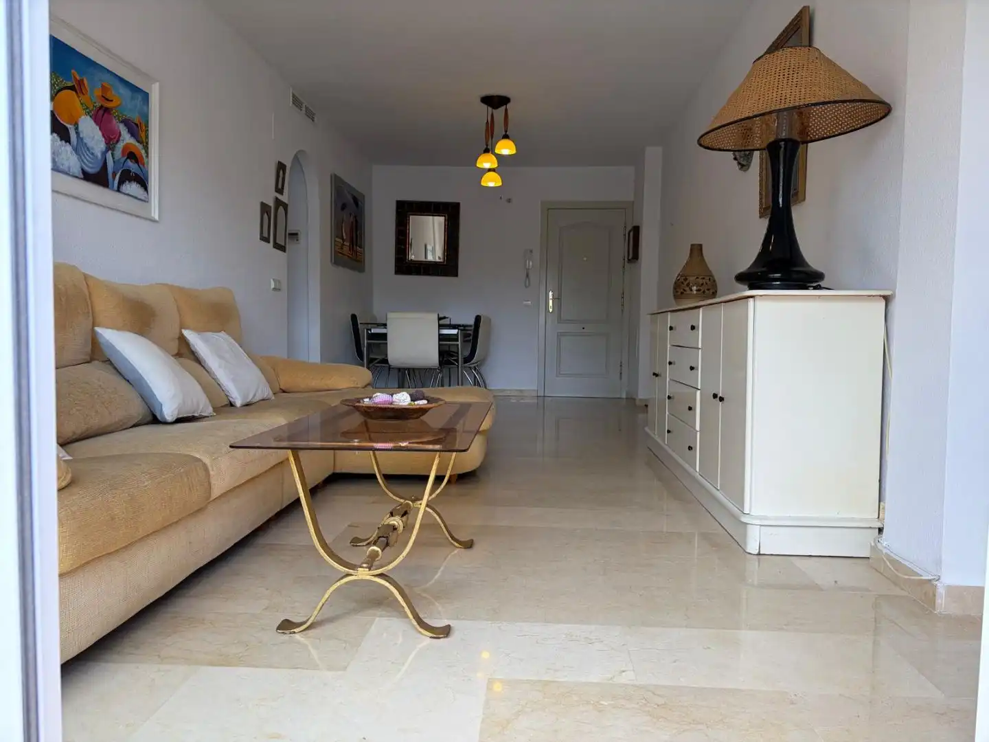 Flat for rent in Calle Ancla, 3, Zona Centro Comercial Torrequebrada Living room of Flat for rent in Benalmádena with Air Conditioner, Terrace and Swimming Pool