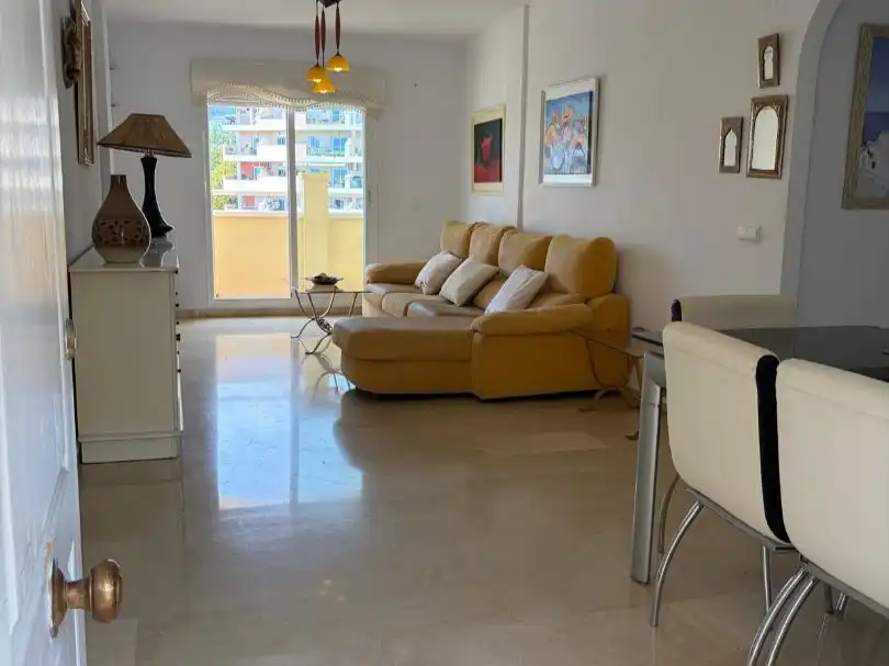 Flat for rent in Calle Ancla, 3, Zona Centro Comercial Torrequebrada Living room of Flat for rent in Benalmádena with Air Conditioner, Terrace and Swimming Pool