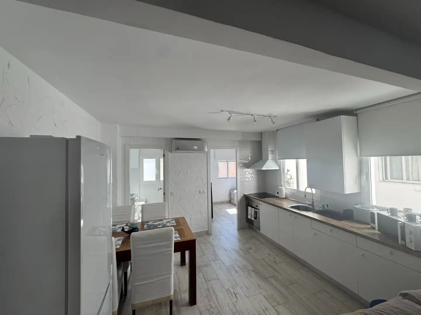 Kitchen of Flat for sale in Villajoyosa / La Vila Joiosa  with Air Conditioner, Furnished and Balcony