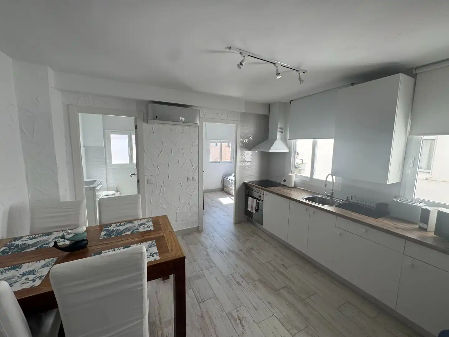 Kitchen of Flat for sale in Villajoyosa / La Vila Joiosa  with Air Conditioner, Furnished and Balcony