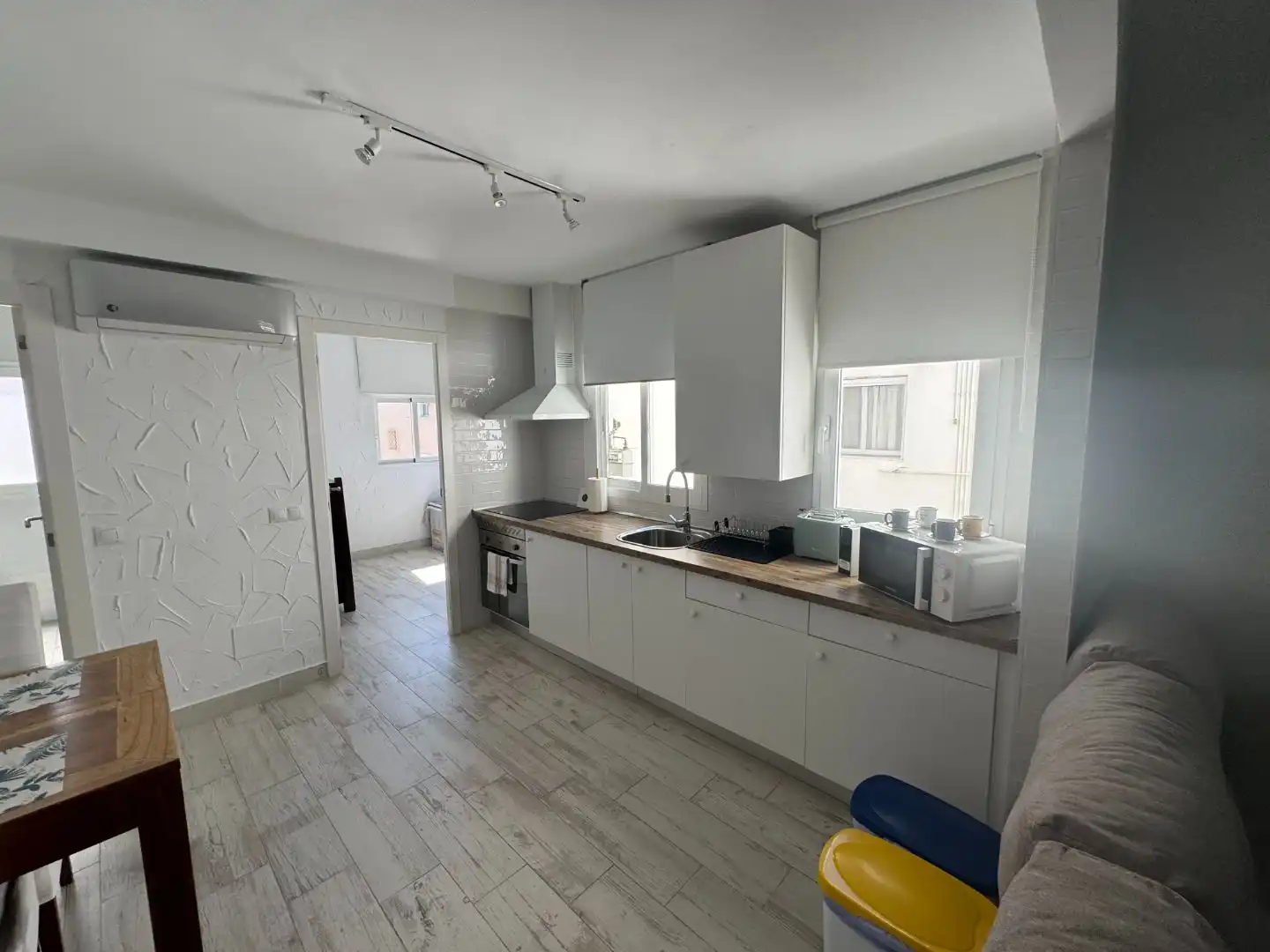Kitchen of Flat for sale in Villajoyosa / La Vila Joiosa  with Air Conditioner, Furnished and Balcony