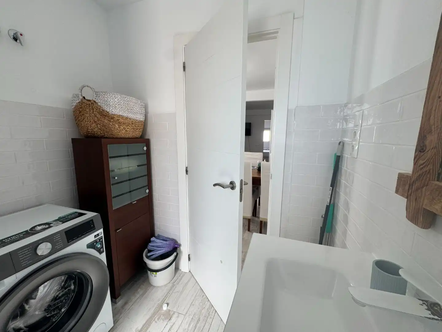 Bathroom of Flat for sale in Villajoyosa / La Vila Joiosa  with Air Conditioner, Furnished and Balcony