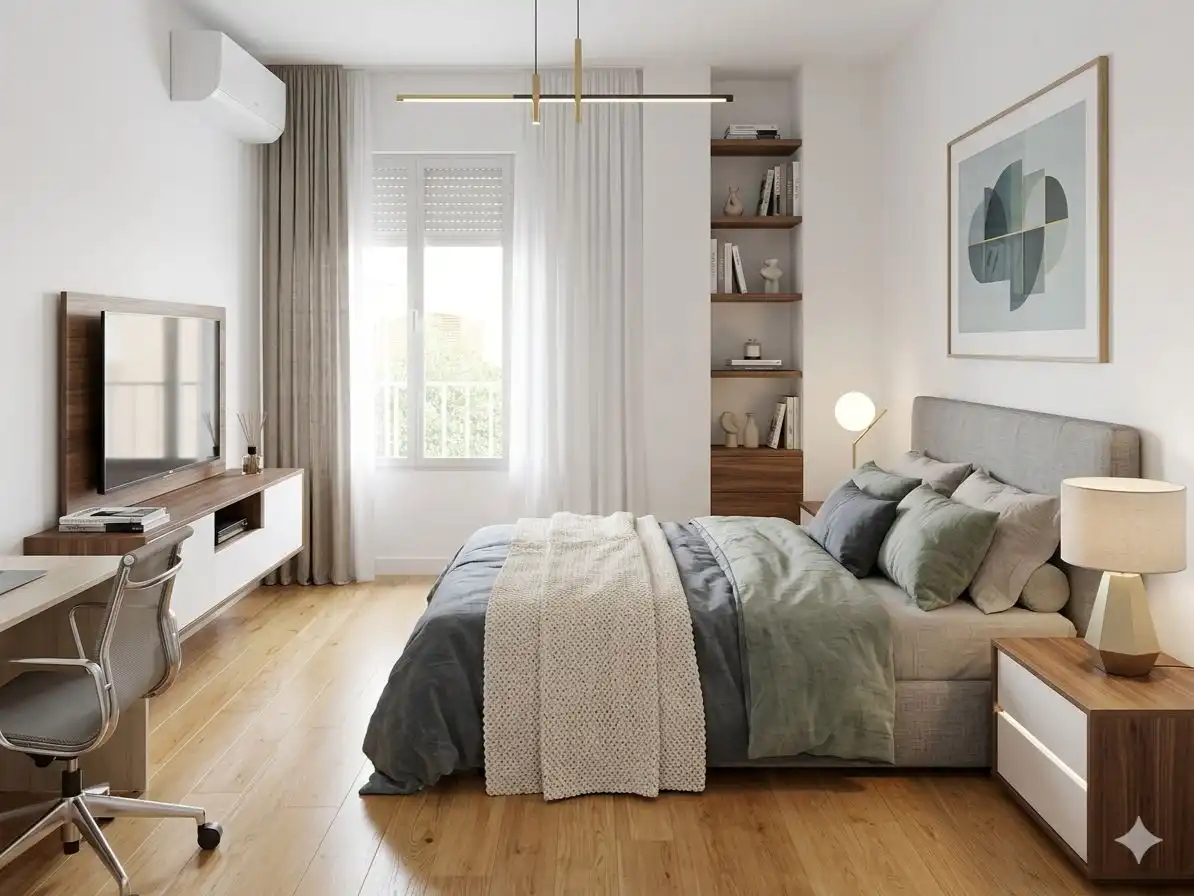 Flat for sale in Avenida de Juan Pablo II, 94, Joaquina Eguaras Bedroom of Flat for sale in Granada with Air Conditioner, Heating and Terrace