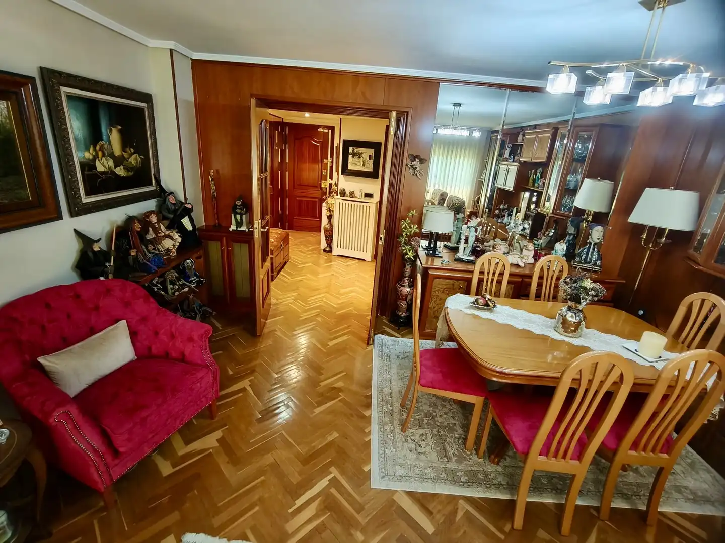 Living room of Flat for sale in  Madrid Capital  with Air Conditioner and Swimming Pool