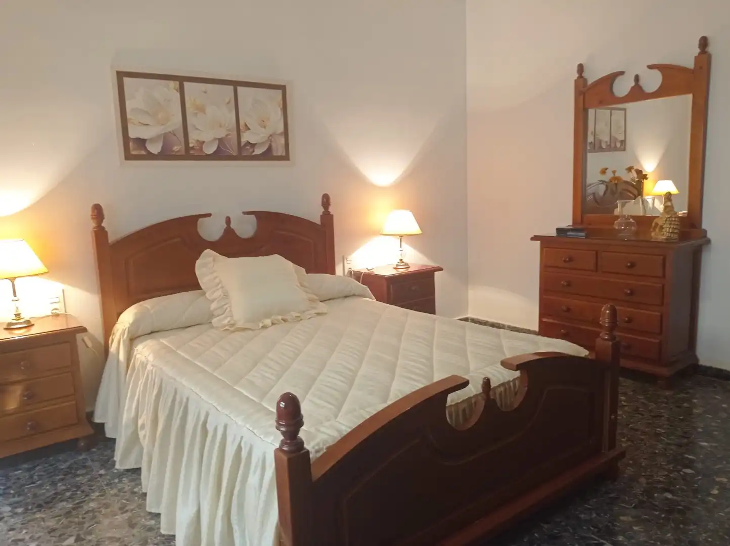 Schlafzimmer von Wohnung zur Miete in Mancha Real mit Klimaanlage, Heizung und Terrasse