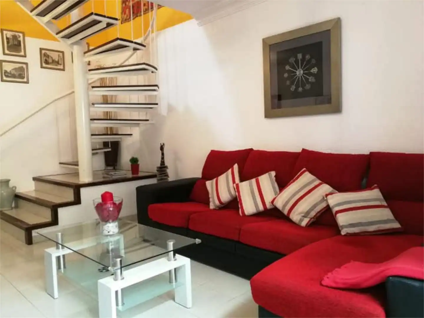 Casa adosada en venta en Los Abrigos Sala de estar de Casa adosada en venta en Granadilla de Abona con Jardín privado, Terraza y Piscina