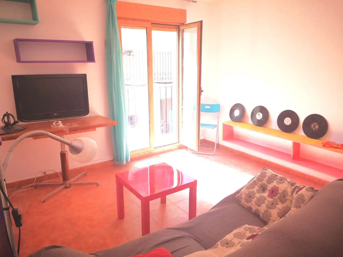 Living room of Flat for sale in Alcoy / Alcoi  with Heating, Furnished and Balcony