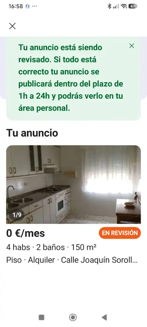 Piso de alquiler en Avenida de la Almunia, 83, Monzón Cocina de Piso de alquiler en Monzón