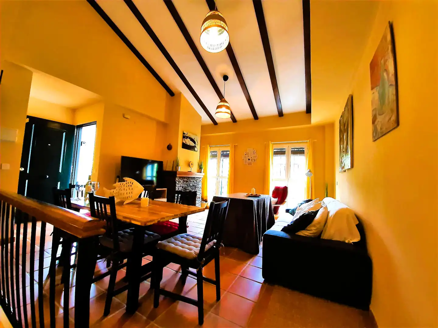 Sala de estar de Casa o chalet de alquiler en Aracena