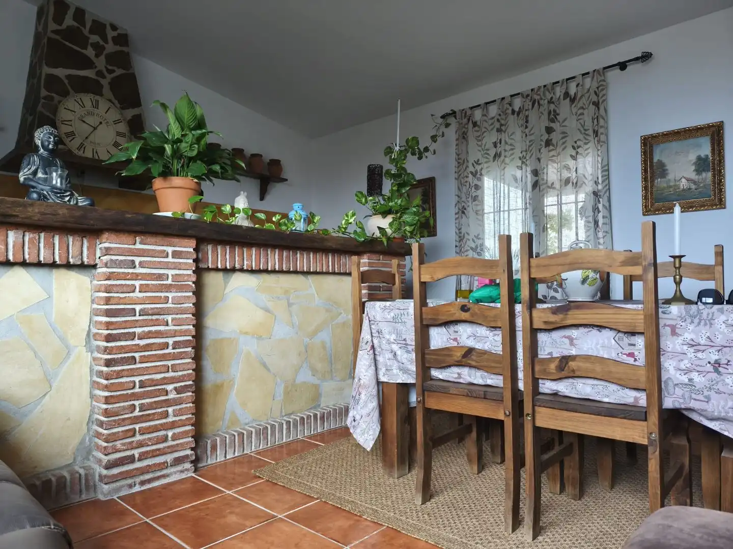 Country homes for rent in Partida Jivares, 1, Almáchar Dining room of Country homes for rent in Almáchar with Air Conditioner, Heating and Private garden