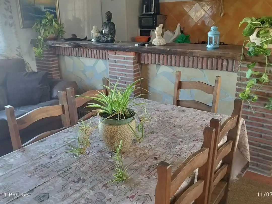Country homes for rent in Partida Jivares, 1, Almáchar Dining room of Country homes for rent in Almáchar with Air Conditioner, Heating and Private garden