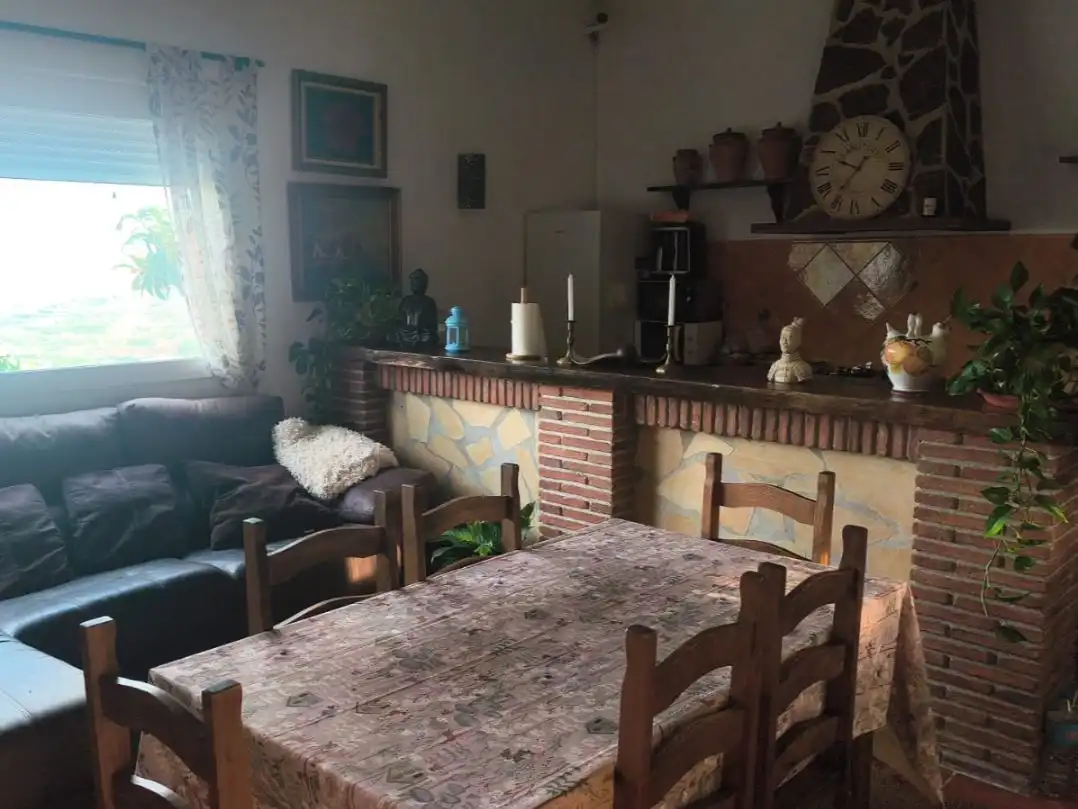 Country homes for rent in Partida Jivares, 1, Almáchar Dining room of Country homes for rent in Almáchar with Air Conditioner, Heating and Private garden