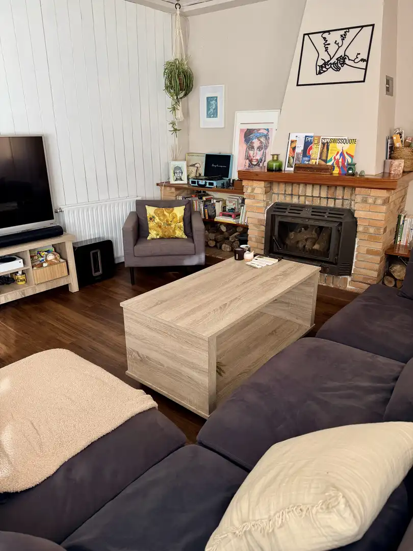 Sala de estar de Casa adosada en venta en Bétera con Aire acondicionado, Calefacción y Parquet