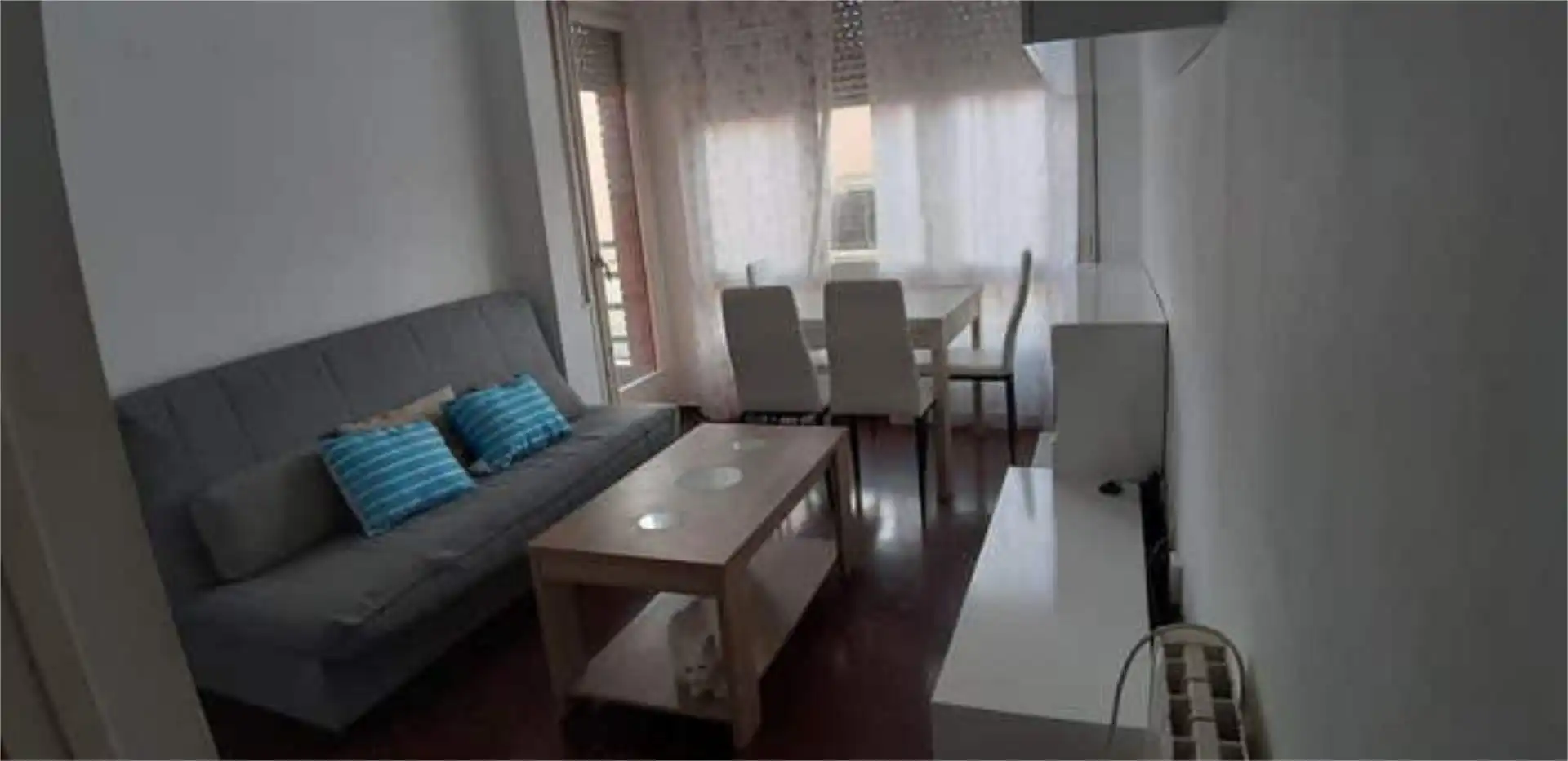 Sala de estar de Apartamento de alquiler en Barcelona con Terraza y Amueblado