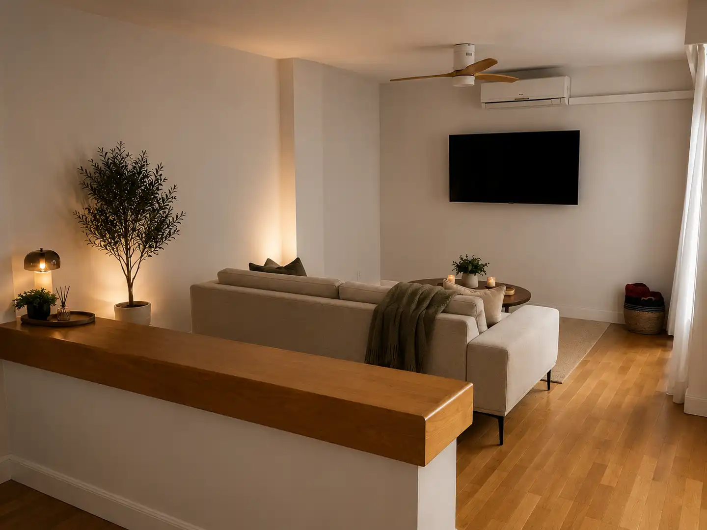Wohnung zum Verkauf in Carrer de Santa Praxedis, 1, Sant Agustí Wohnzimmer von Wohnung zum Verkauf in Palma de Mallorca mit Klimaanlage, Terrasse und Schwimmbad