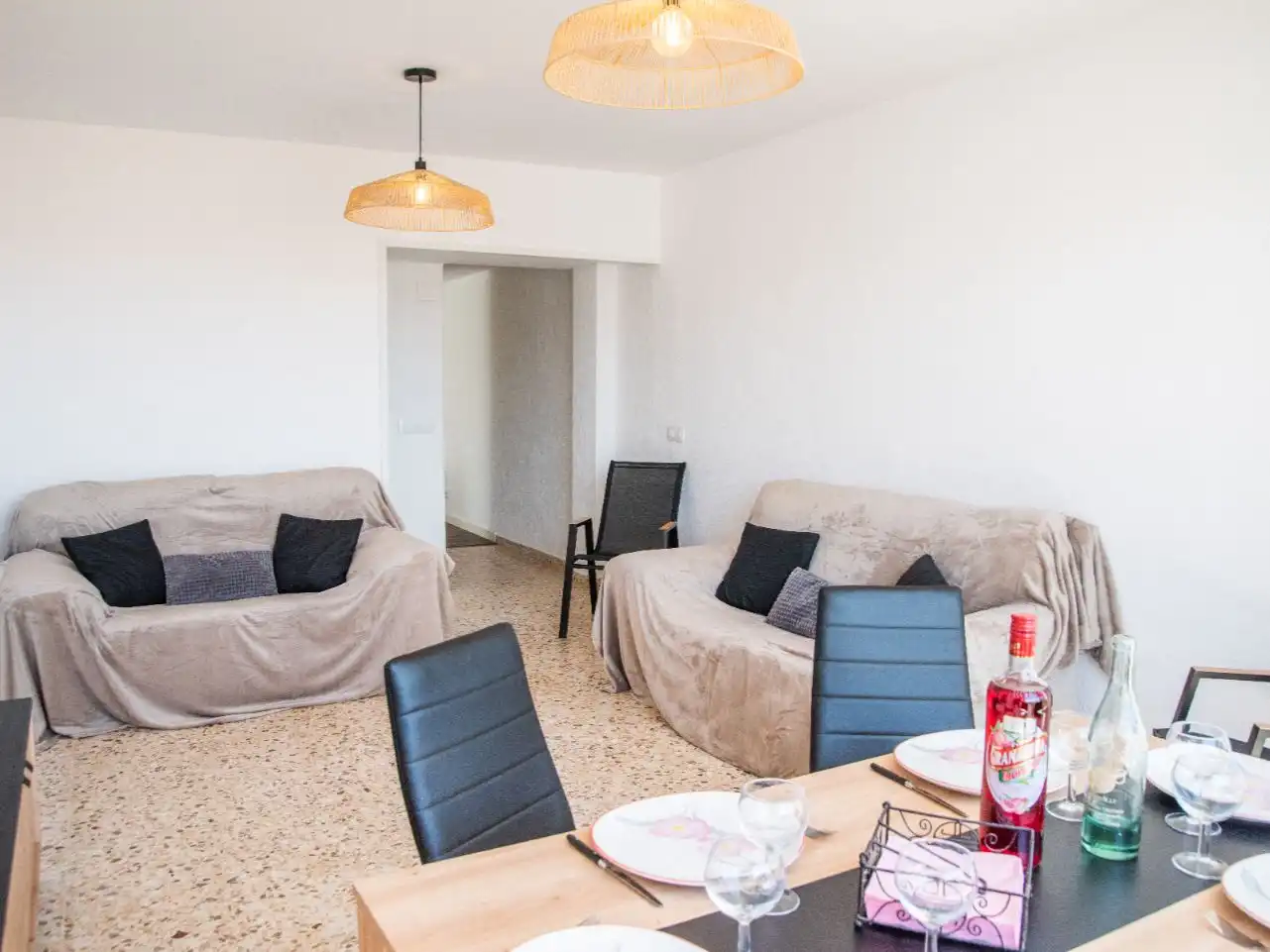 Sala de estar de Piso en venta en Benissa con Aire acondicionado
