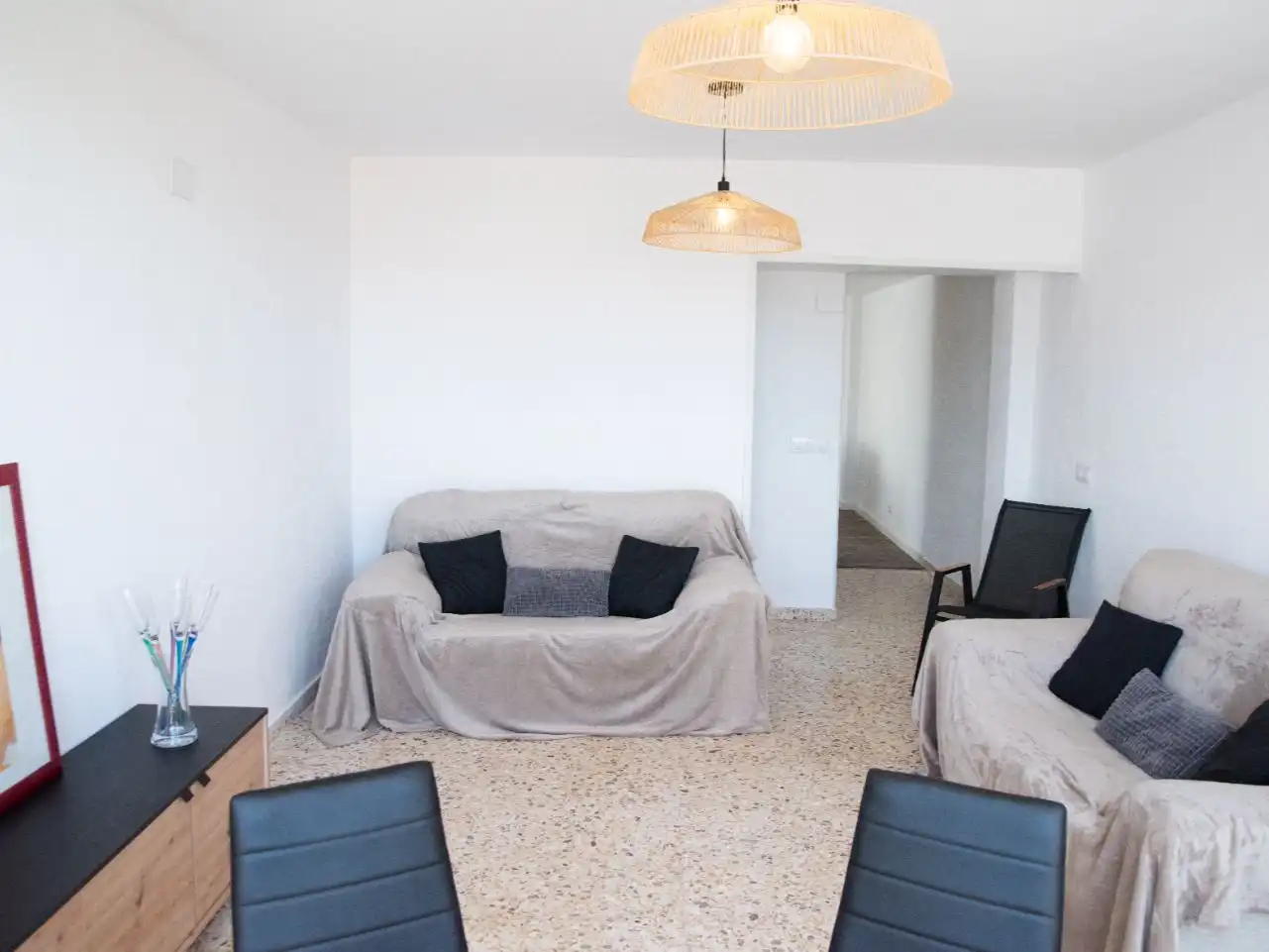 Sala de estar de Piso en venta en Benissa con Aire acondicionado