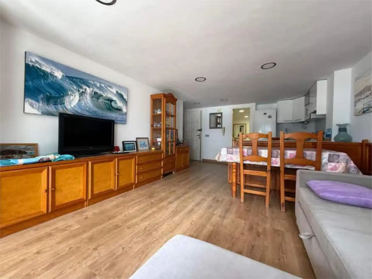 Apartamento de alquiler en Centre Sala de estar de Apartamento de alquiler en Blanes con Amueblado