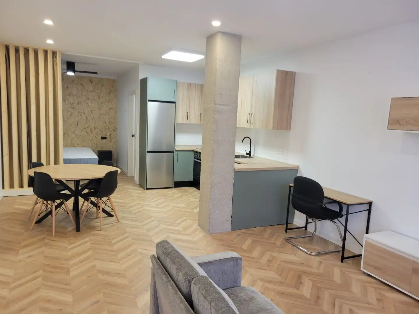 Cocina de Piso de alquiler en Murcia con Aire acondicionado, Calefacción y Terraza