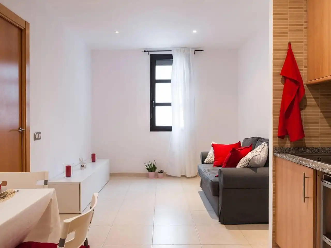 Wohnung zur Miete in Carrer del Callao, 3, Hostafrancs Wohnzimmer von Wohnung zur Miete in Barcelona mit Möbliert und Balkon