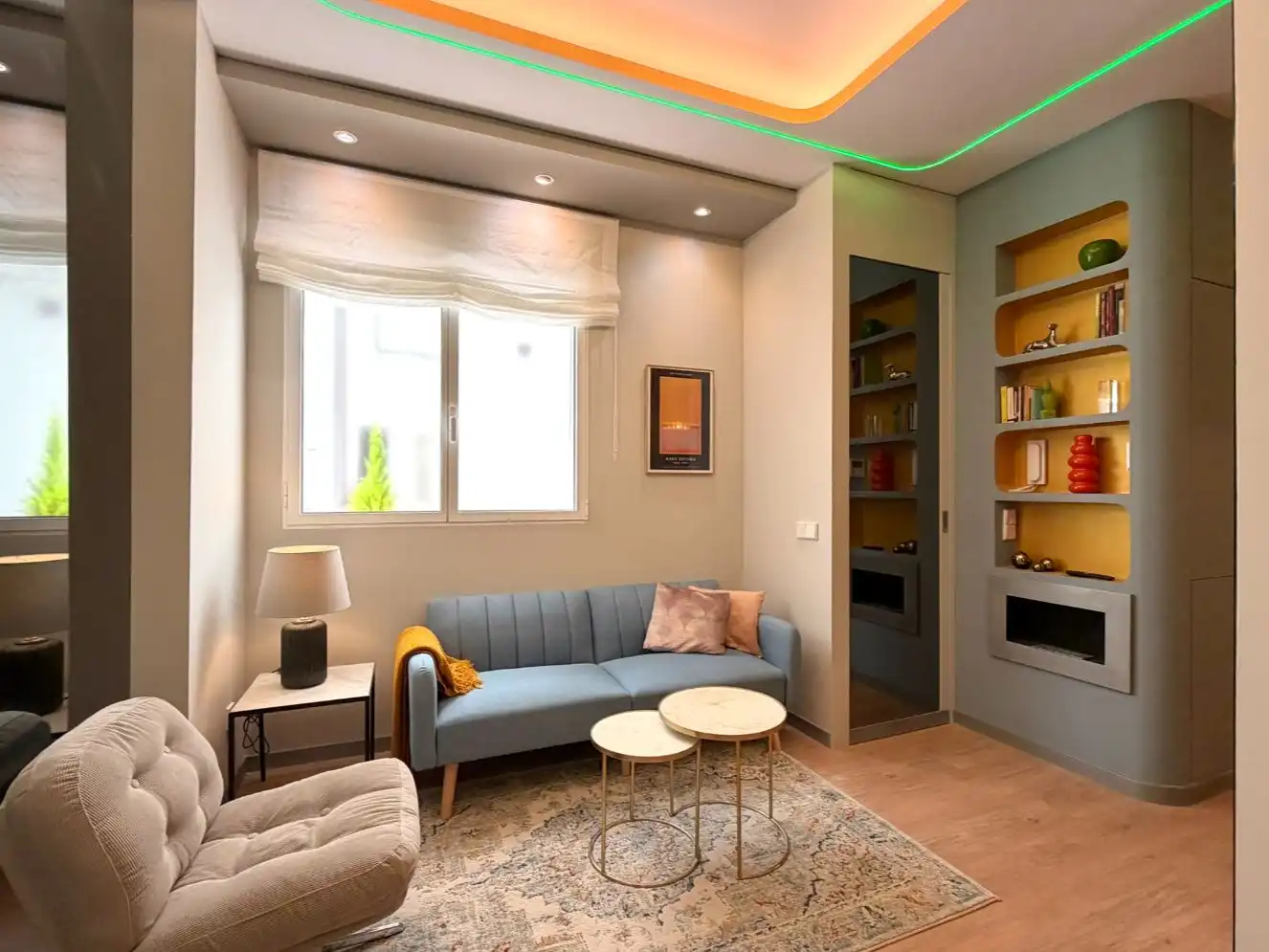 Living room of Flat for sale in  Madrid Capital  with Air Conditioner