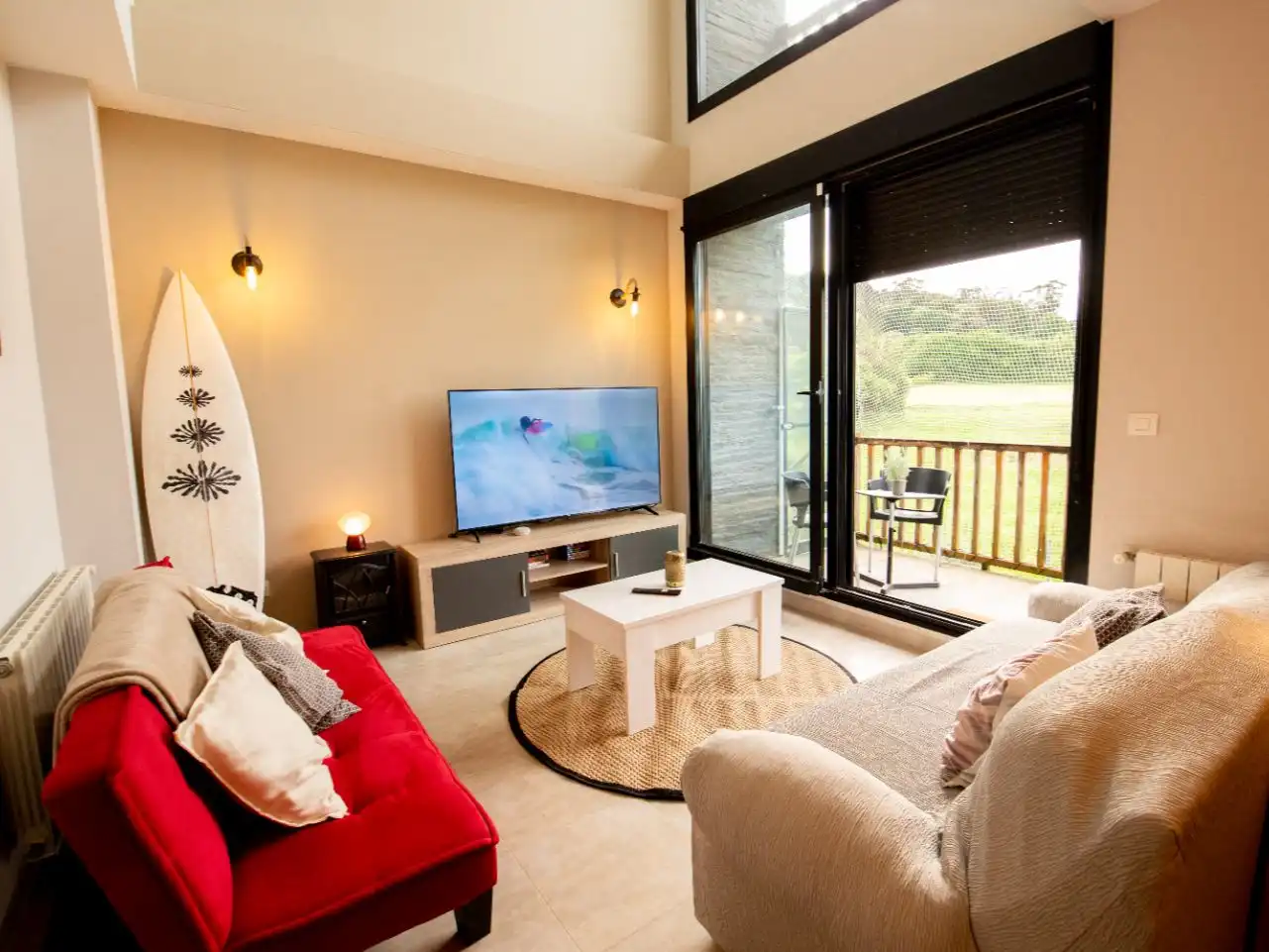 Living room of Houses for rent in Polanco  with Heating, Private garden and Terrace