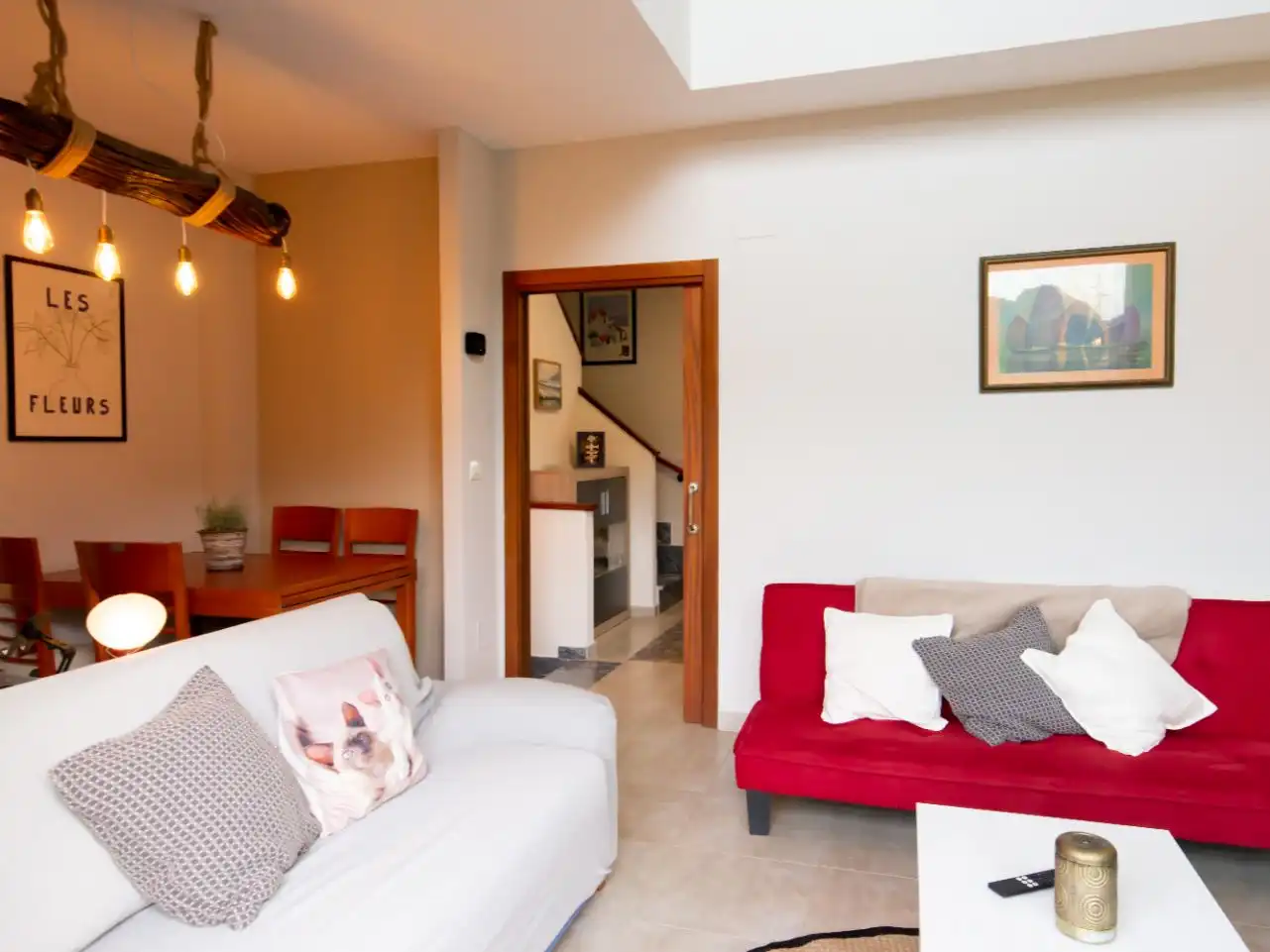 Living room of Houses for rent in Polanco  with Heating, Private garden and Terrace