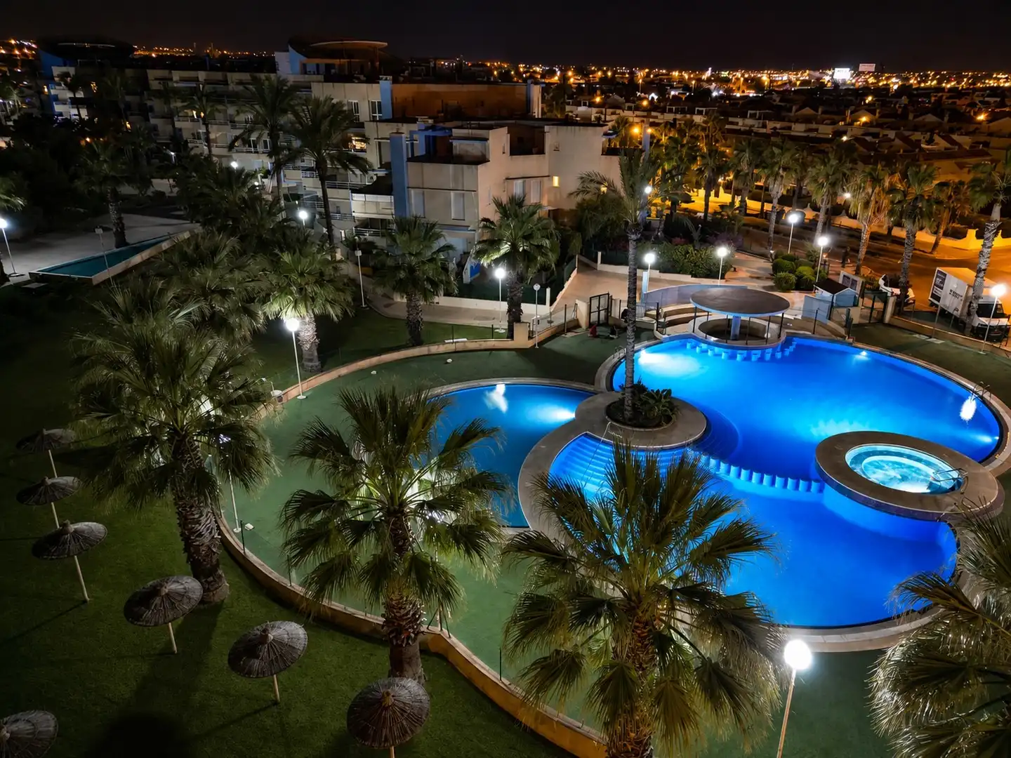 Wohnung zur Miete in Calle Agua, 4, Aguamarina Schwimmbecken von Wohnung zur Miete in Orihuela mit Klimaanlage, Privatgarten und Terrasse