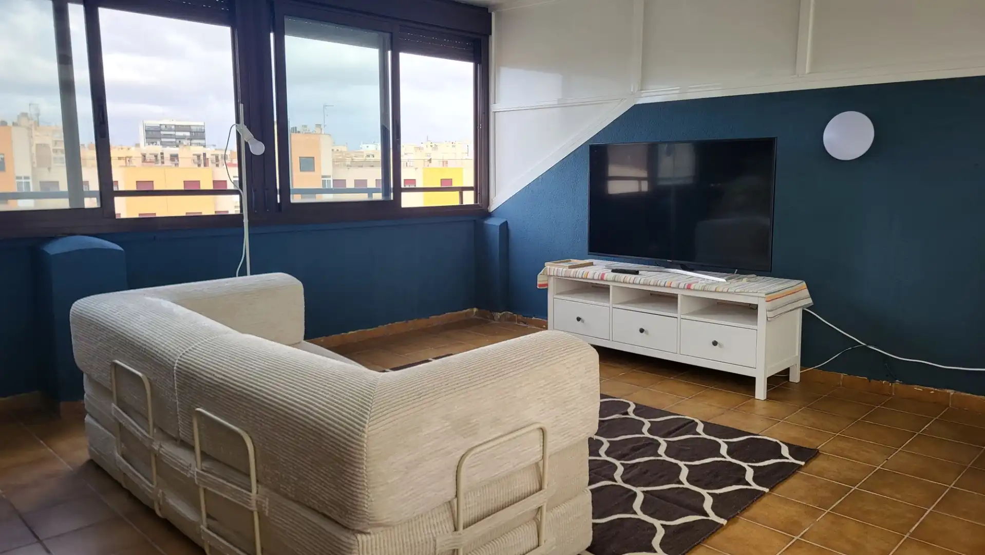Sala de estar de Ático de alquiler en Sant Joan d'Alacant con Terraza, Amueblado y Horno
