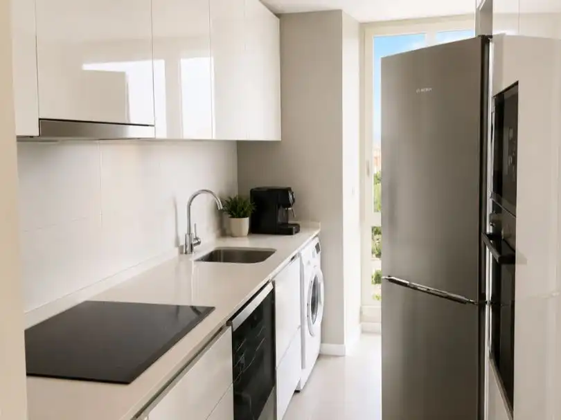 Apartamento de alquiler en Carrer de la Flor del Taronger, 2, Canet d'En Berenguer Cocina de Apartamento de alquiler en Canet d'En Berenguer con Aire acondicionado, Terraza y Piscina