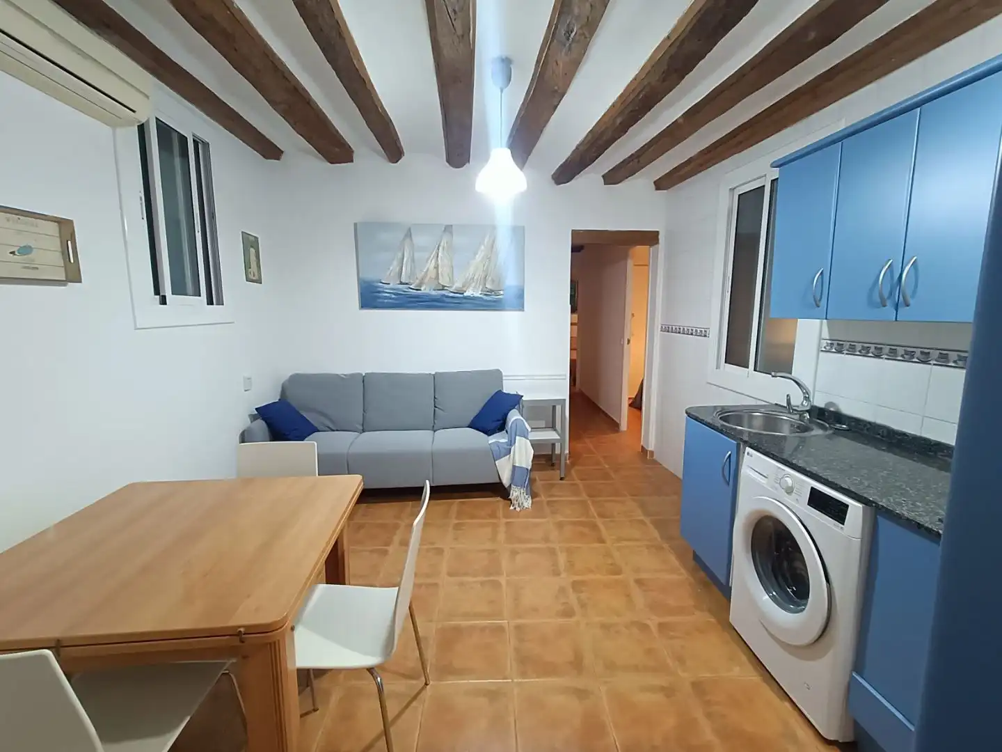 Living room of Flat for rent in Barcelona  with Air Conditioner, Heating and Furnished