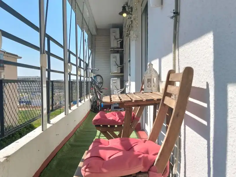 Flat for sale in Calle Ciudad de Játiva, 2, Parque Alcosa Balcony of Flat for sale in Sevilla Capital with Air Conditioner and Balcony
