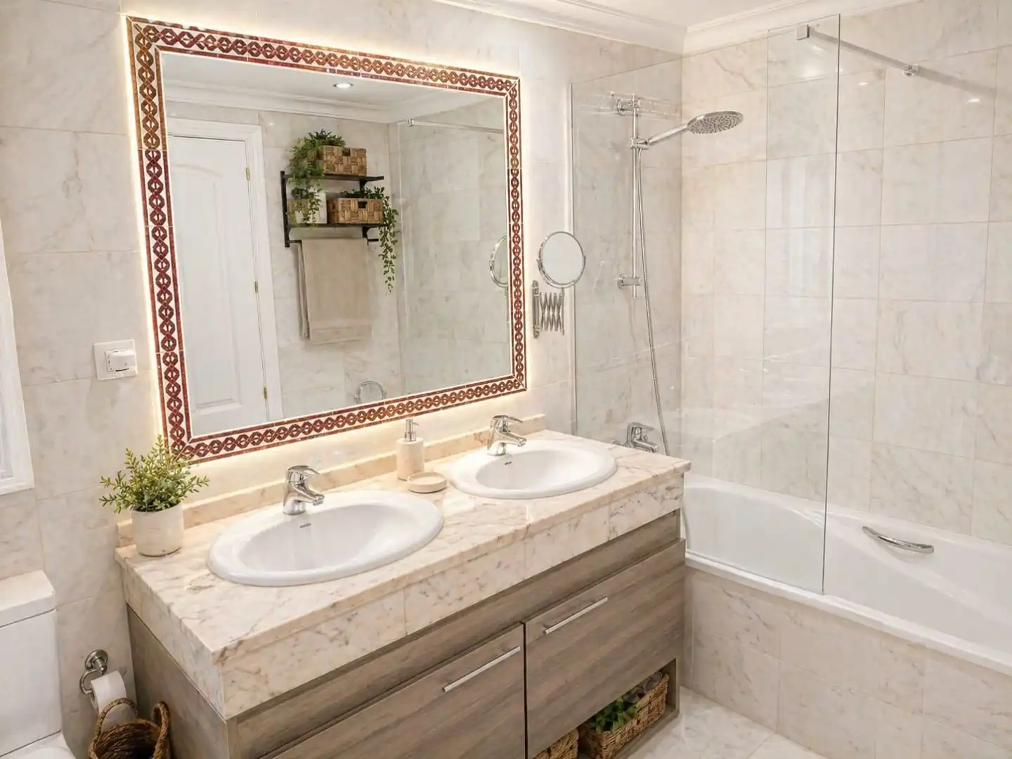 Piso en venta en Avenida Suiza, 17, Mijas Golf Baño de Piso en venta en Mijas con Terraza, Piscina y Balcón