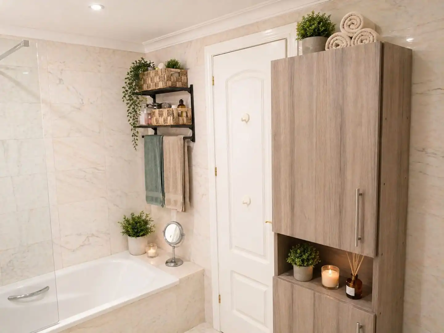 Piso en venta en Avenida Suiza, 17, Mijas Golf Baño de Piso en venta en Mijas con Terraza, Piscina y Balcón
