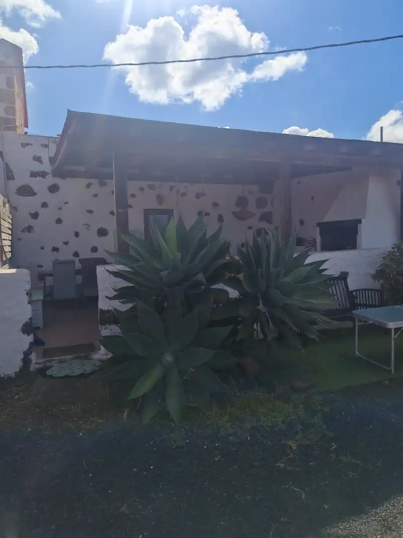 Jardín de Finca rústica de alquiler en La Oliva con Amueblado