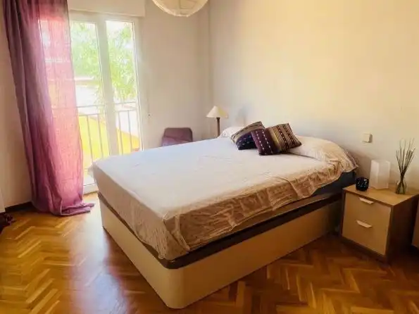 Bedroom of Flat for rent in  Madrid Capital  with Air Conditioner and Balcony