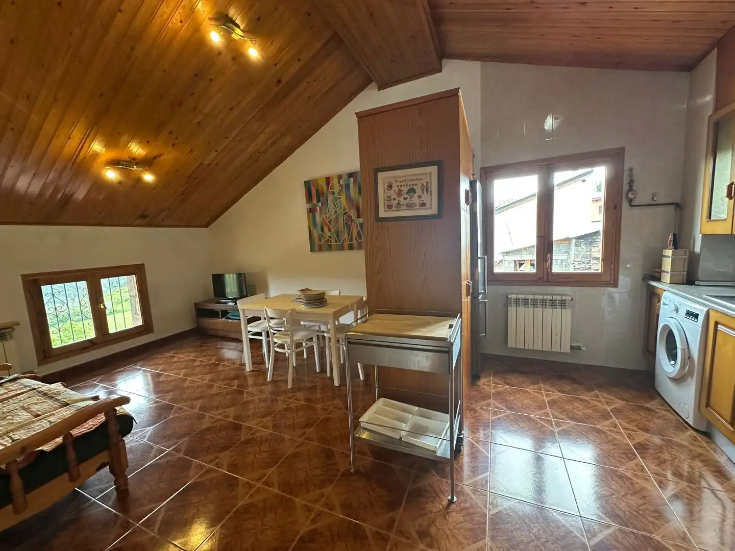 Living room of Flat for rent in Laspaúles  with Heating and Furnished