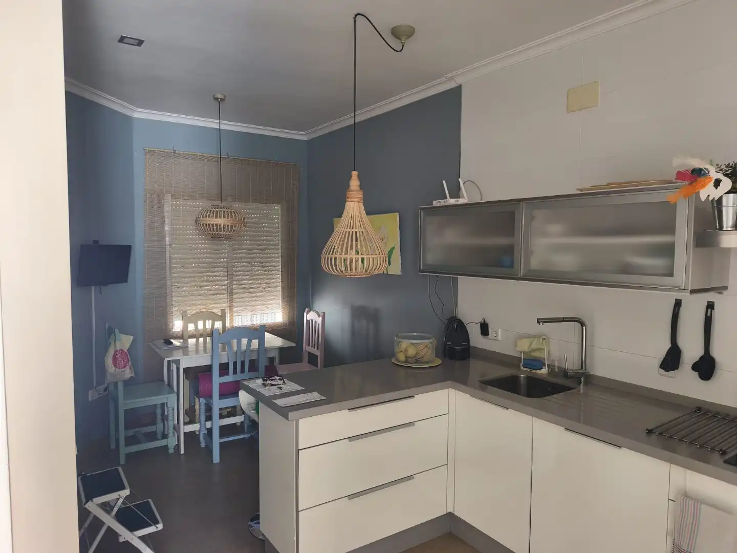Cocina de Casa adosada en venta en Mairena del Alcor con Aire acondicionado