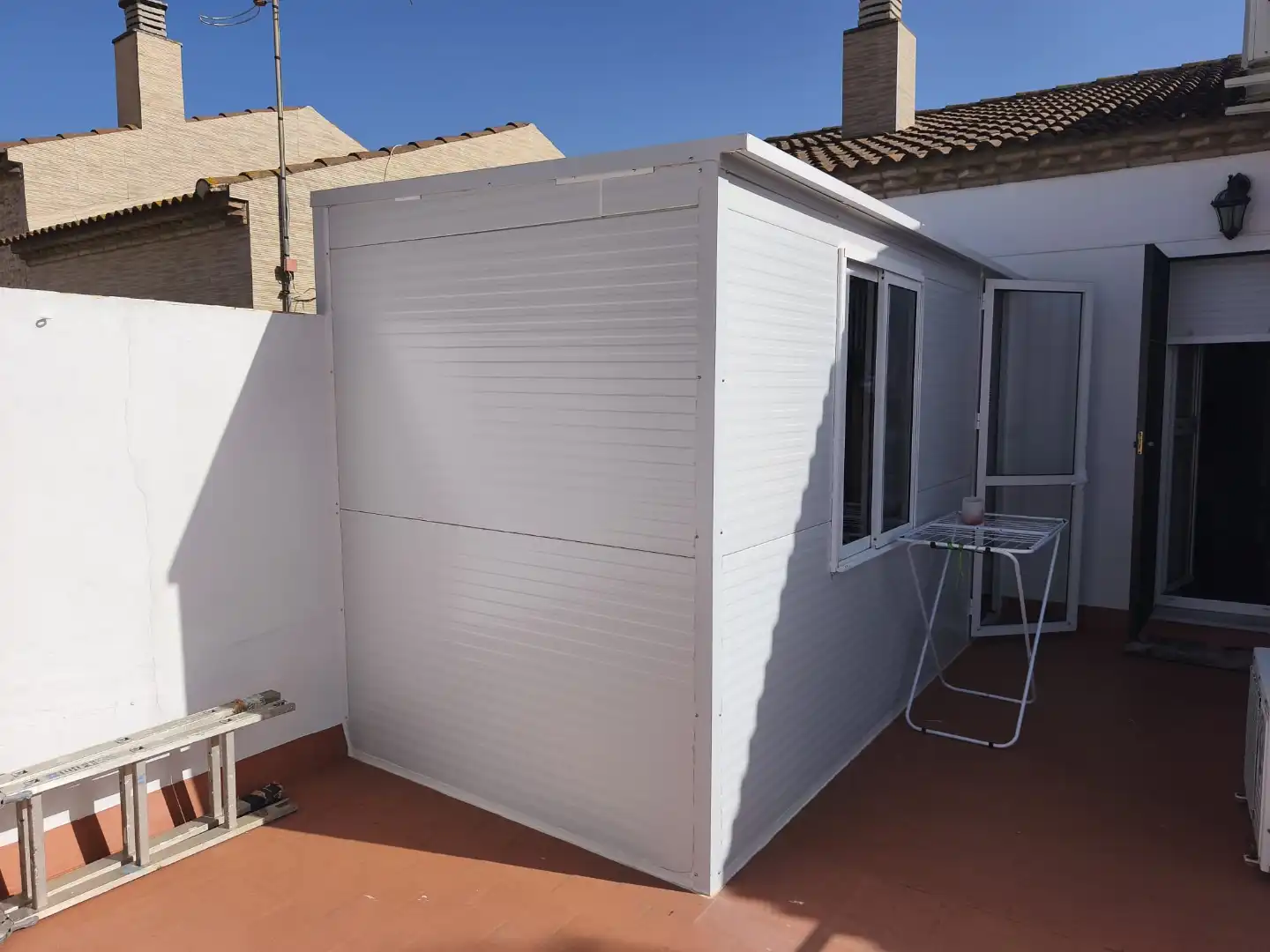 Terraza de Casa adosada en venta en Mairena del Alcor con Aire acondicionado